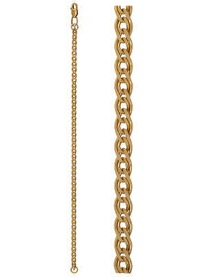 Золотой браслет цепочка с плетением ромб двойн