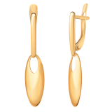 Золотые серьги c подвеской