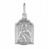 Серебряная иконка подвеска «Владимирская»