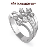 Серебряное кольцо с фианитом