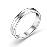 Серебряное кольцо с 2 и более бриллиантами