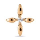 Золотая подвеска с фианитом