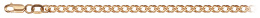 Золотой браслет цепочка с плетением ромб двойн