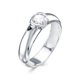 Серебряное кольцо с фианитом
