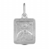 Серебряная иконка подвеска «Христос вседержитель»