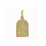 Золотая иконка подвеска «Ангел  хранитель»