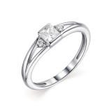 Серебряное кольцо с фианитом