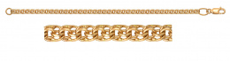 Золотой браслет цепочка с плетением бисмарк ручной