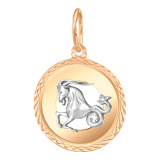 Золотая подвеска со знаком зодиака «козерог»