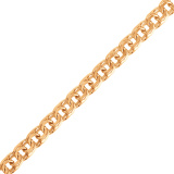 Золотая цепочка с плетением бисмарк ручной