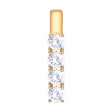 Подвеска из золота со Swarovski Zirconia