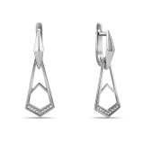 Серебряные серьги c подвеской