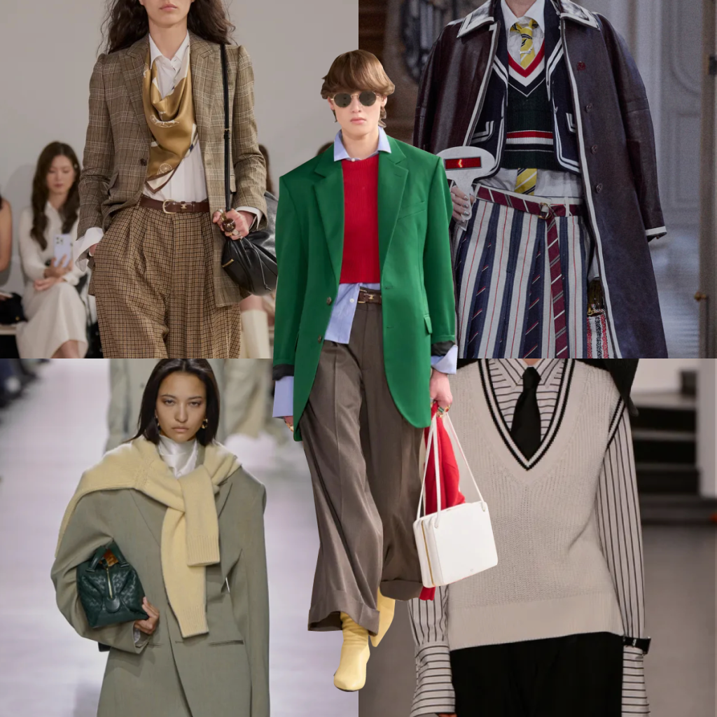 Новый преппи 2026 — многослойные образы, смелые сочетания цветов и принтов