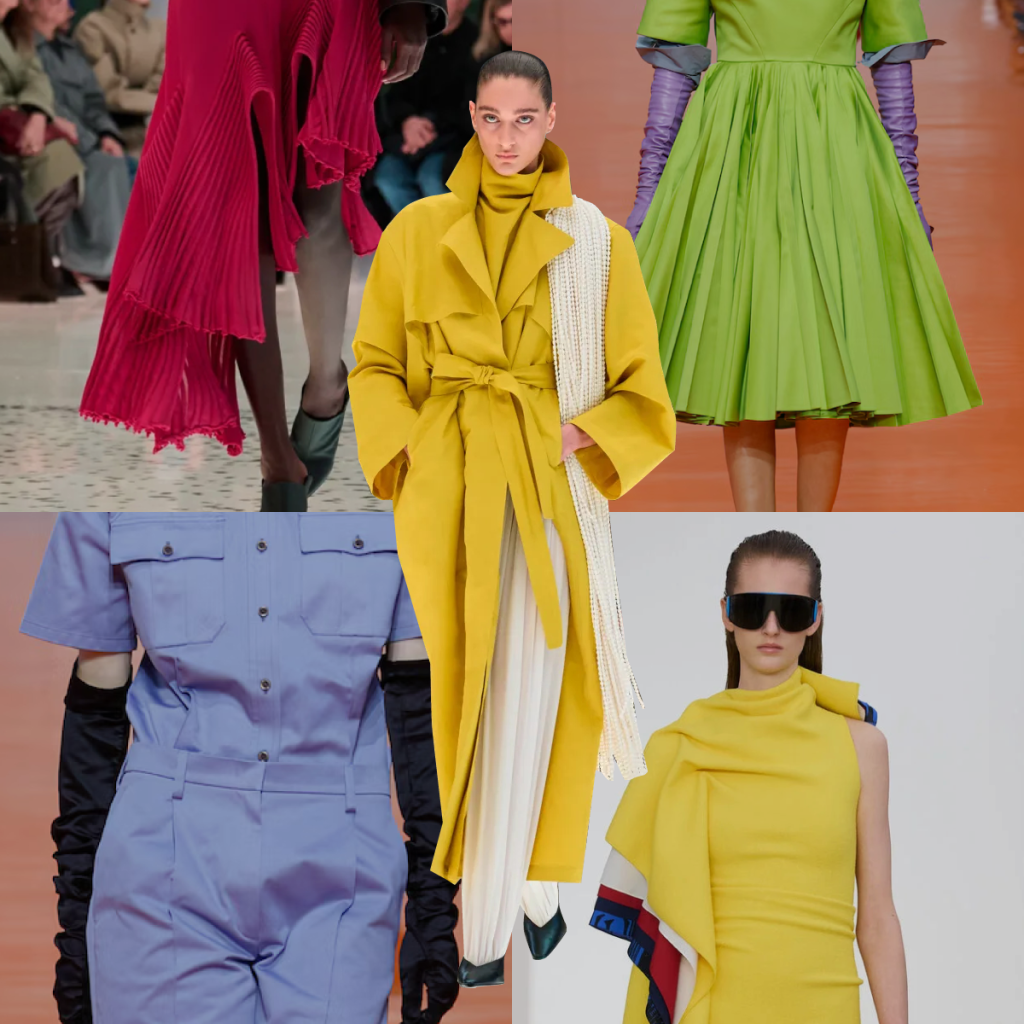 Тренд 2026 — яркие основные цвета: алый, солнечно-жёлтый, травяной зелёный, electric blue