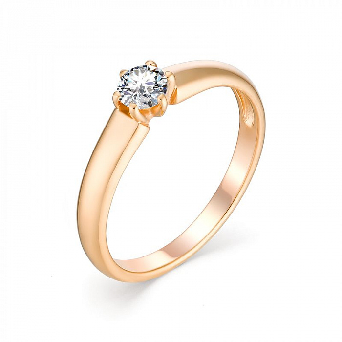 Серебряное кольцо с фианитом