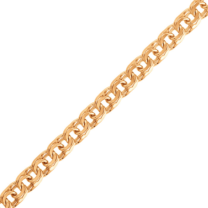Золотая цепочка с плетением бисмарк ручной