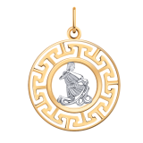 Серебряная подвеска со знаком зодиака «водолей»