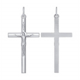Католический крест из серебра