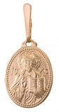 Золотая иконка подвеска «Христос вседержитель»
